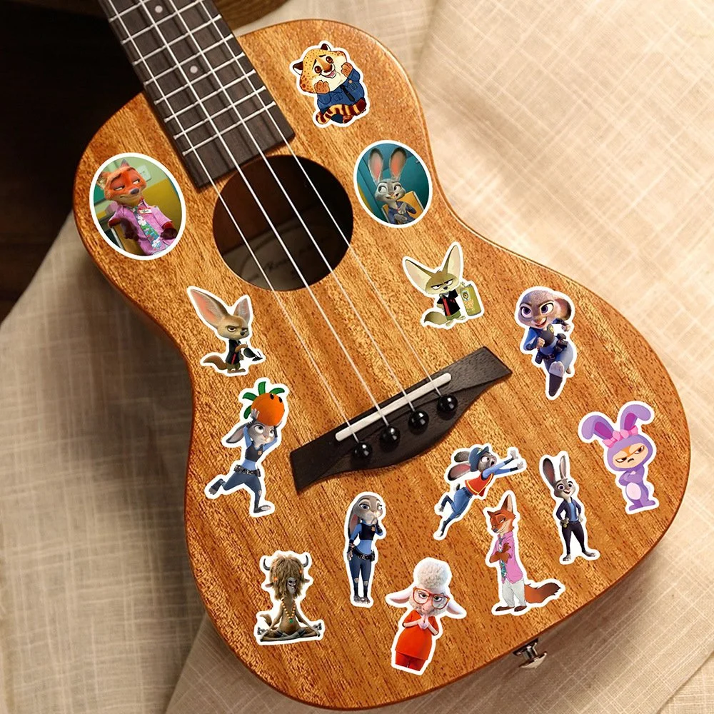 Стікери зоотрополіс zootopia Джуді та Нік вінілові стікери, наклейки для ноутбука, на телефон стікерпак наклейки набір наклейок 55 шт, фото №6