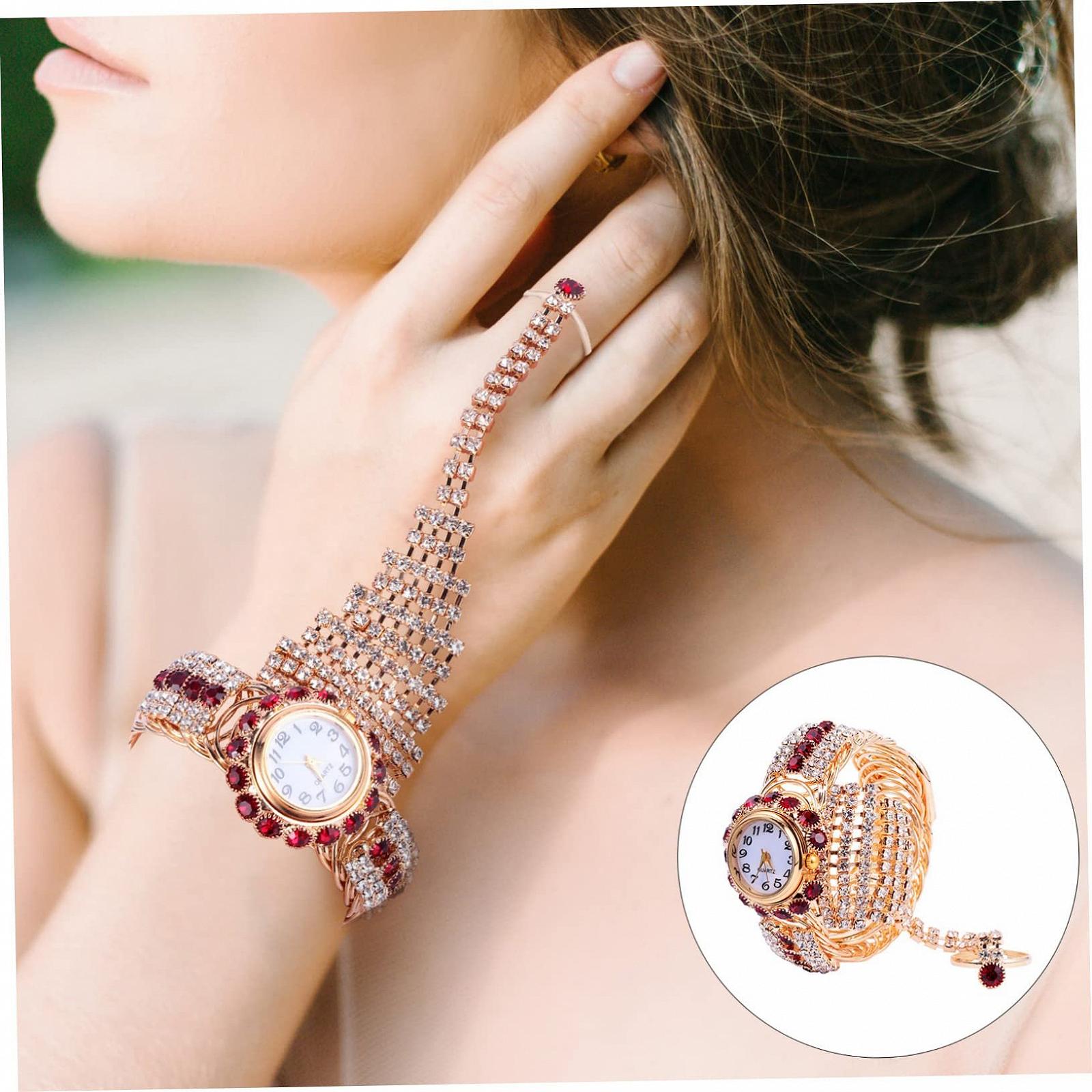 Кольцо-часы LIFKOME Женские Рождественские Подарки Сплав Красный, фото №5