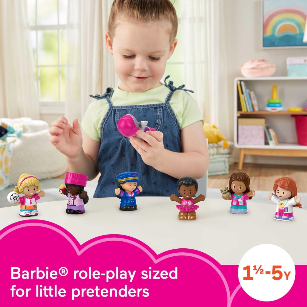 Набір ігрових фігурок Fisher-Price Little People Barbie HCF58 7 фігурок, фото №2