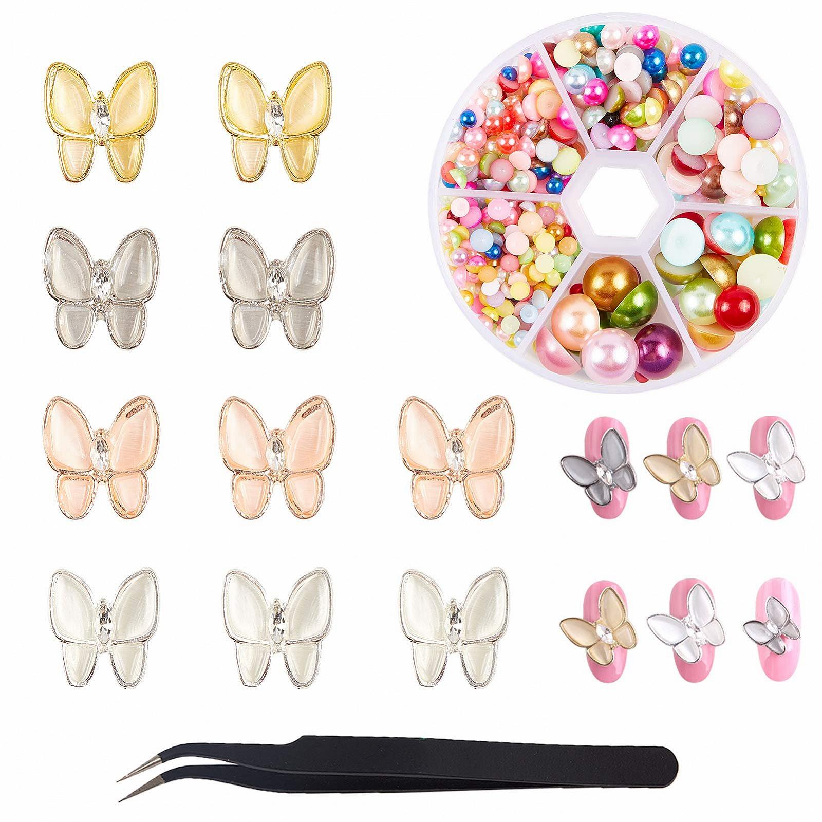 Набір для декорування нігтів NICENEEDED з Метелики, стрази, фото №1