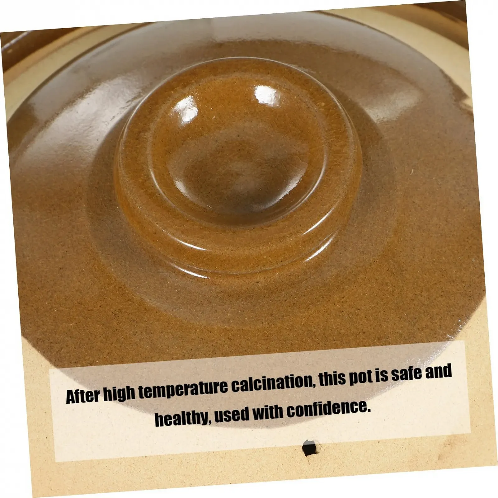 Глиняный горшок VANZACK 2 л керамический медицинский для приготовления и тушения с теплоизоляционной ручкой, фото №5