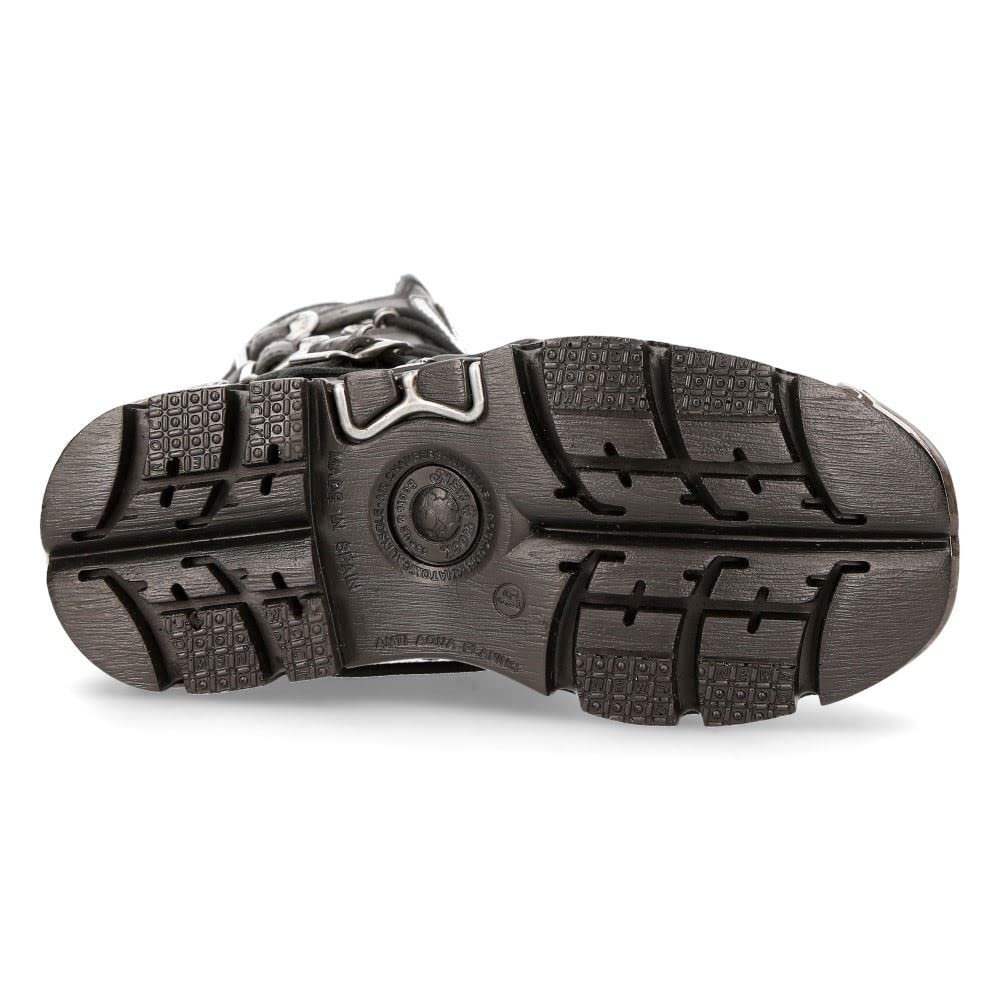 Ботинки Biker Goth 591 S1 с черным красным узором пламени, фото №6 Ботинки Biker Goth 591 S1 с черным красным узором пламени, фото №6