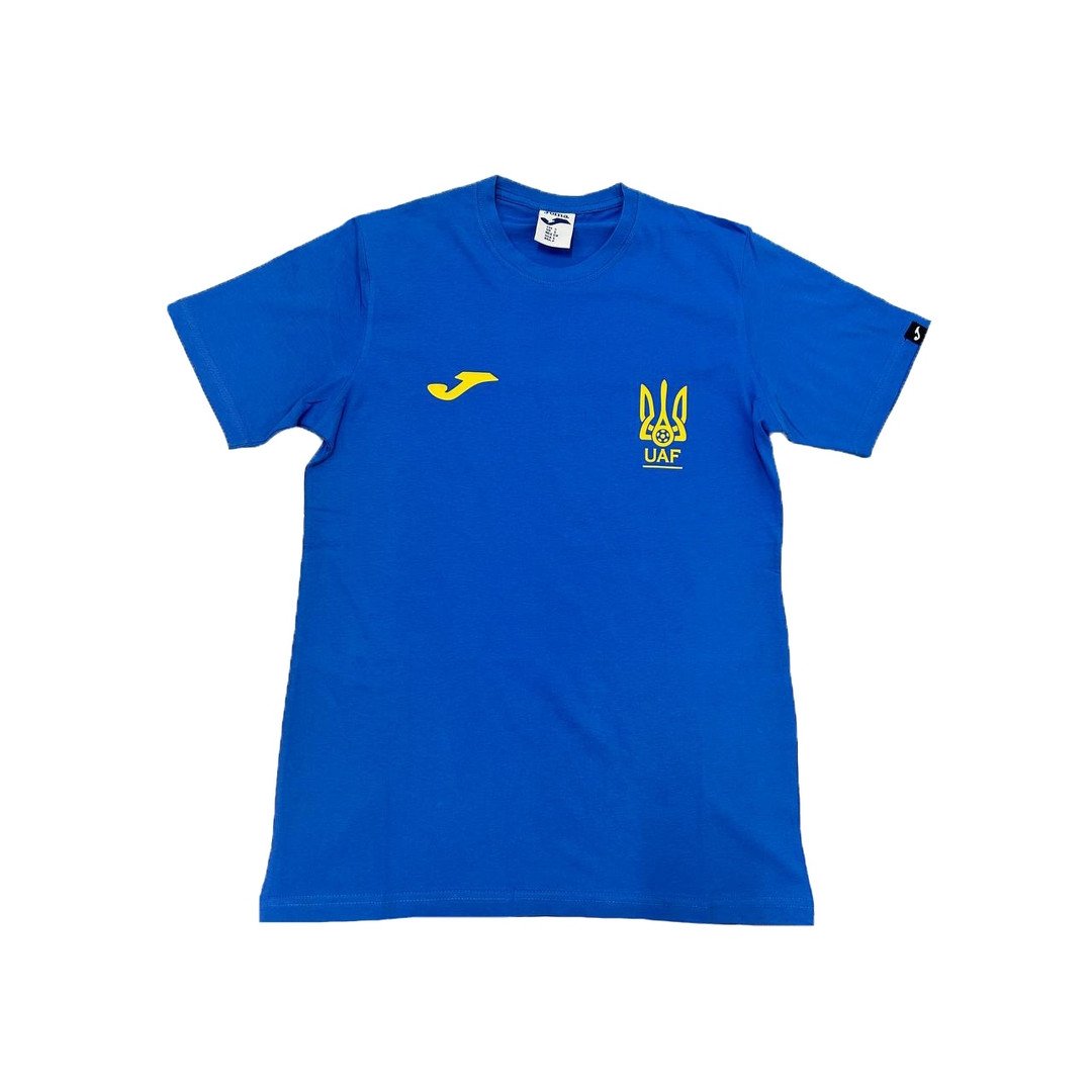 Футболка Joma Ukraine AFU хлопковая синяя XS, фото №1