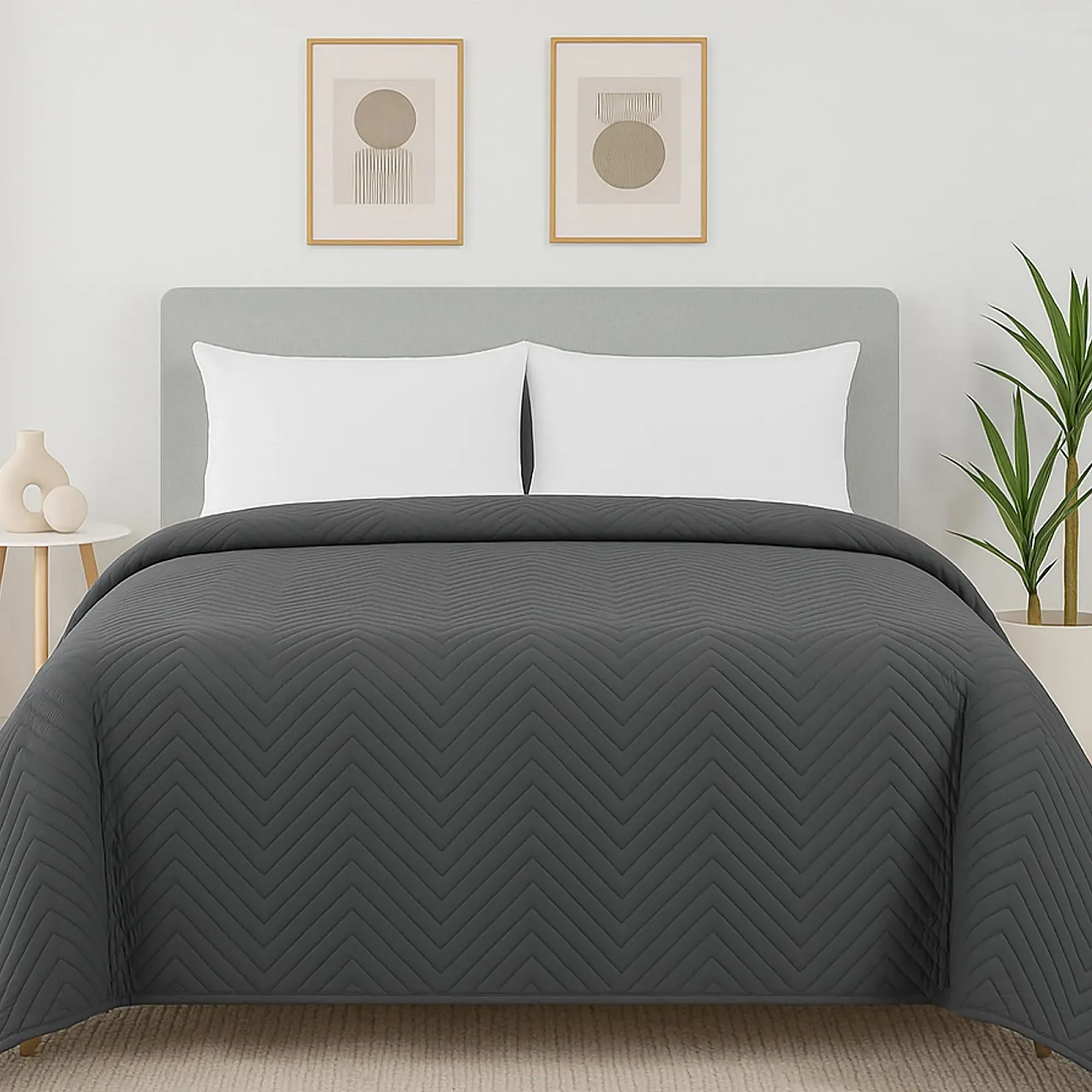 Покрывало Тип Home Oase 200 x 220 см Антрацит, фото №1 Покрывало Тип Home Oase 200 x 220 см Антрацит, фото №1