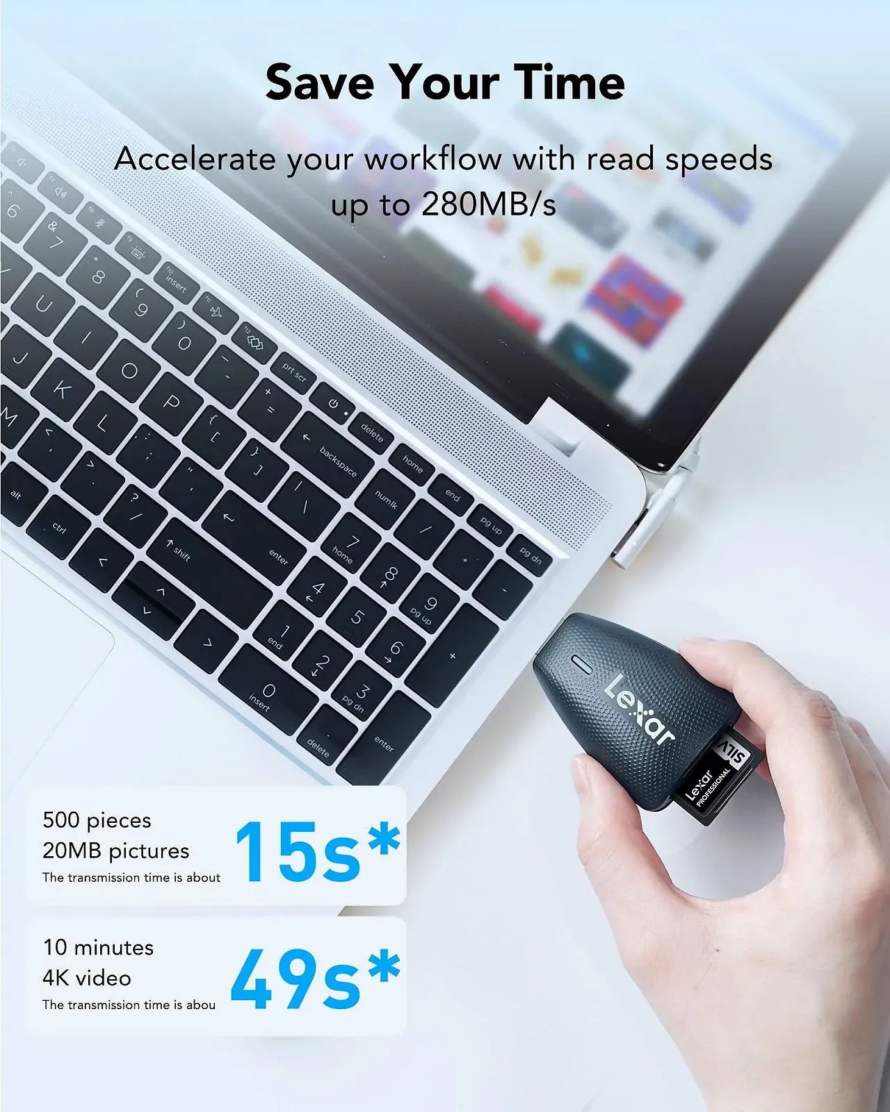 SD Card Lexar Silver PRO 1TB UHS-II V60 U3 C10 280 MB/s, фото №4 SD Card Lexar Silver PRO 1TB UHS-II V60 U3 C10 280 MB/s, фото №4