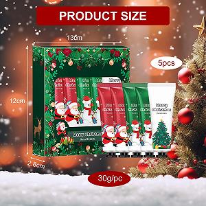 Рождественский Набор Кремов для Рук, Набор Кремов для Рук, Мини-Набор из 5 Крем для Рук, Крем для Ухода за Руками для Очень Сухой потрескавшейся Кожи, Подарок на День Рождения для Женщин/Подарок для Мамы synthetic.ua - Фото 1