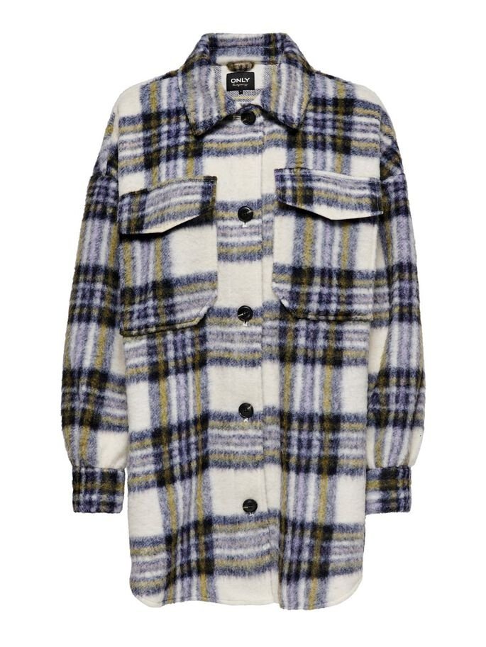 Куртка ONLY ONLROSA LONG SHACKET CC OTW 15230326 Белый XS, фото №3