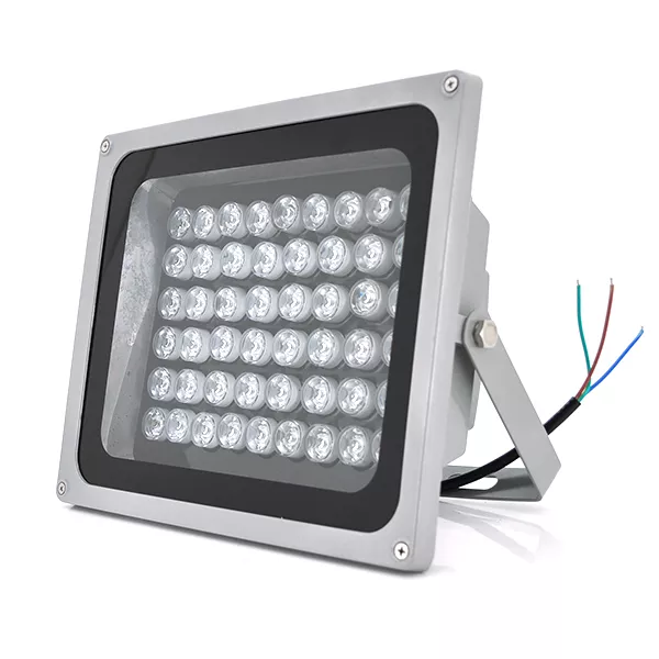 Прожектор спрямований з сутінковим датчиком YOSO 220V 50W 54LED IP66 кут огляду 120 дальність до 150м 280 230 130мм BOX, фото №1