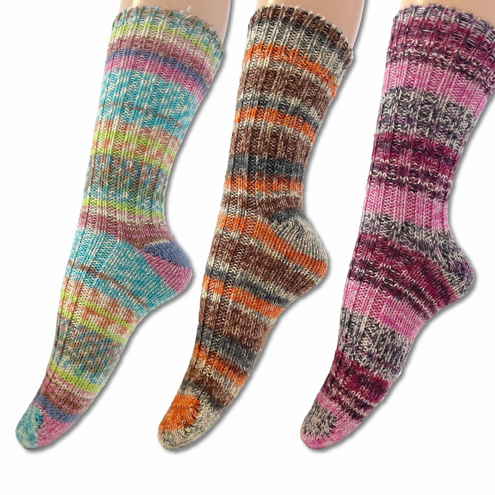 Носки Frida's Wollhaus Frida's, набор 3 шт., разноцветные, размер 36-40, фото №1