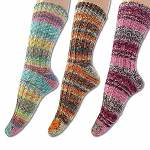 Носки Frida's Wollhaus Frida's, набор 3 шт., разноцветные, размер 36-40 - Фото 1