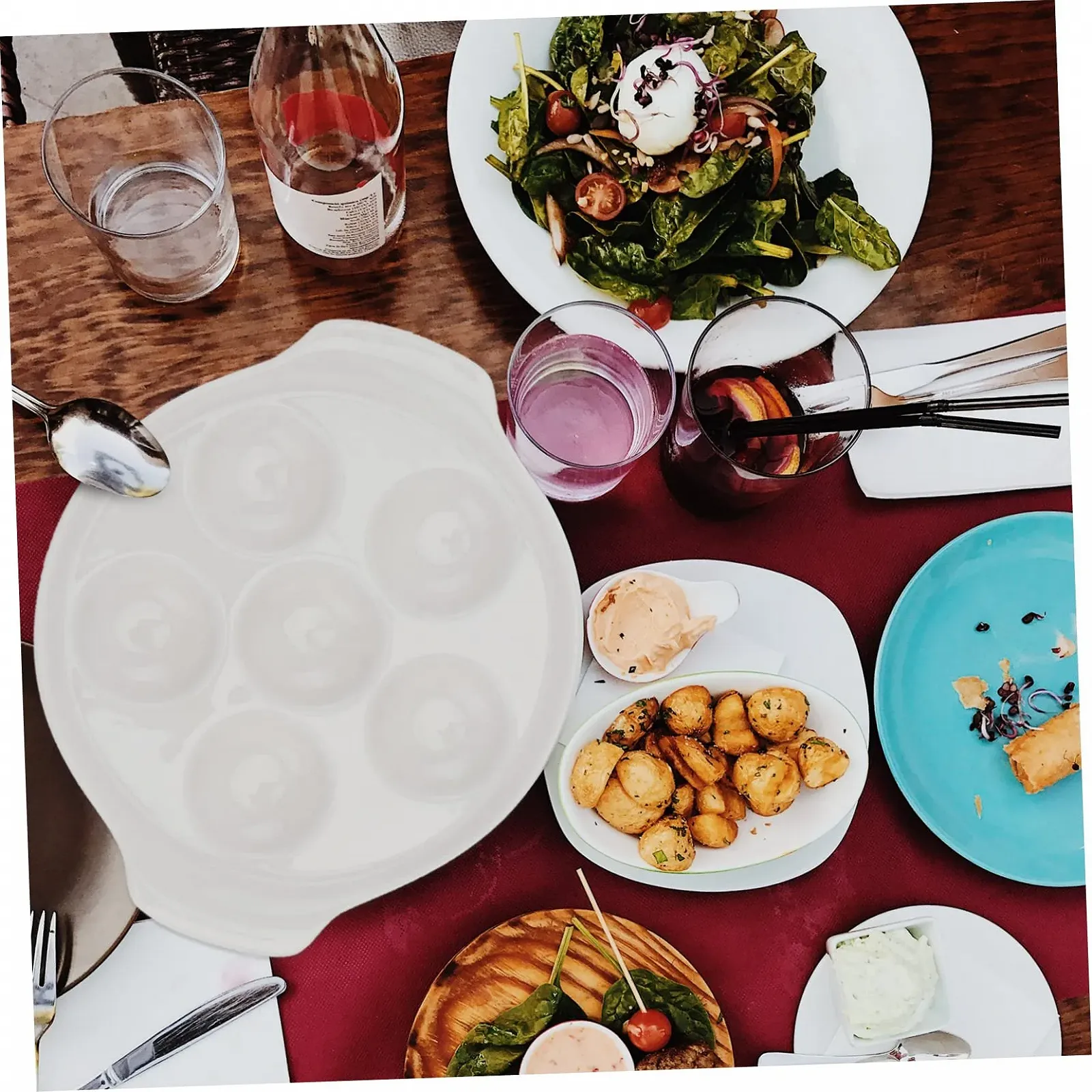 Форма для запікання равликів керамічна з кришкою Біла, фото №9