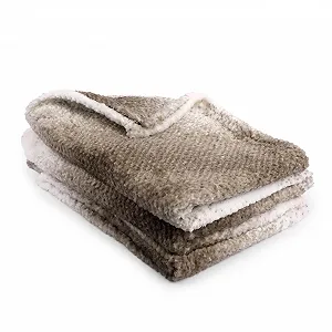 Покривало MiCasa SuCasa Cuddly Коричнева 125 x 150 см - Фото 1