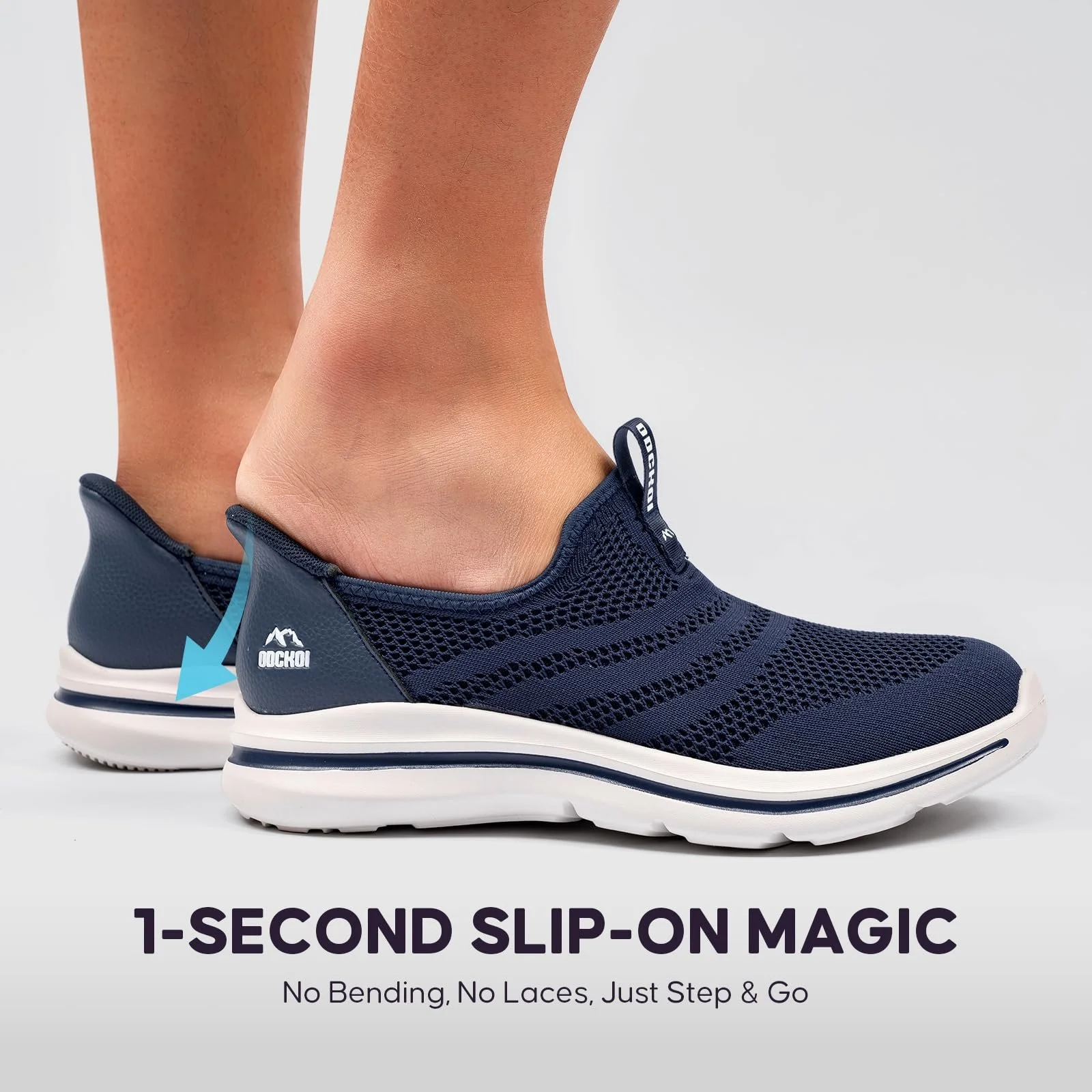 Чоловічі Кросівки ODCKOI Без шнурків для ходьби Зручні тенісні кросівки, фото №3