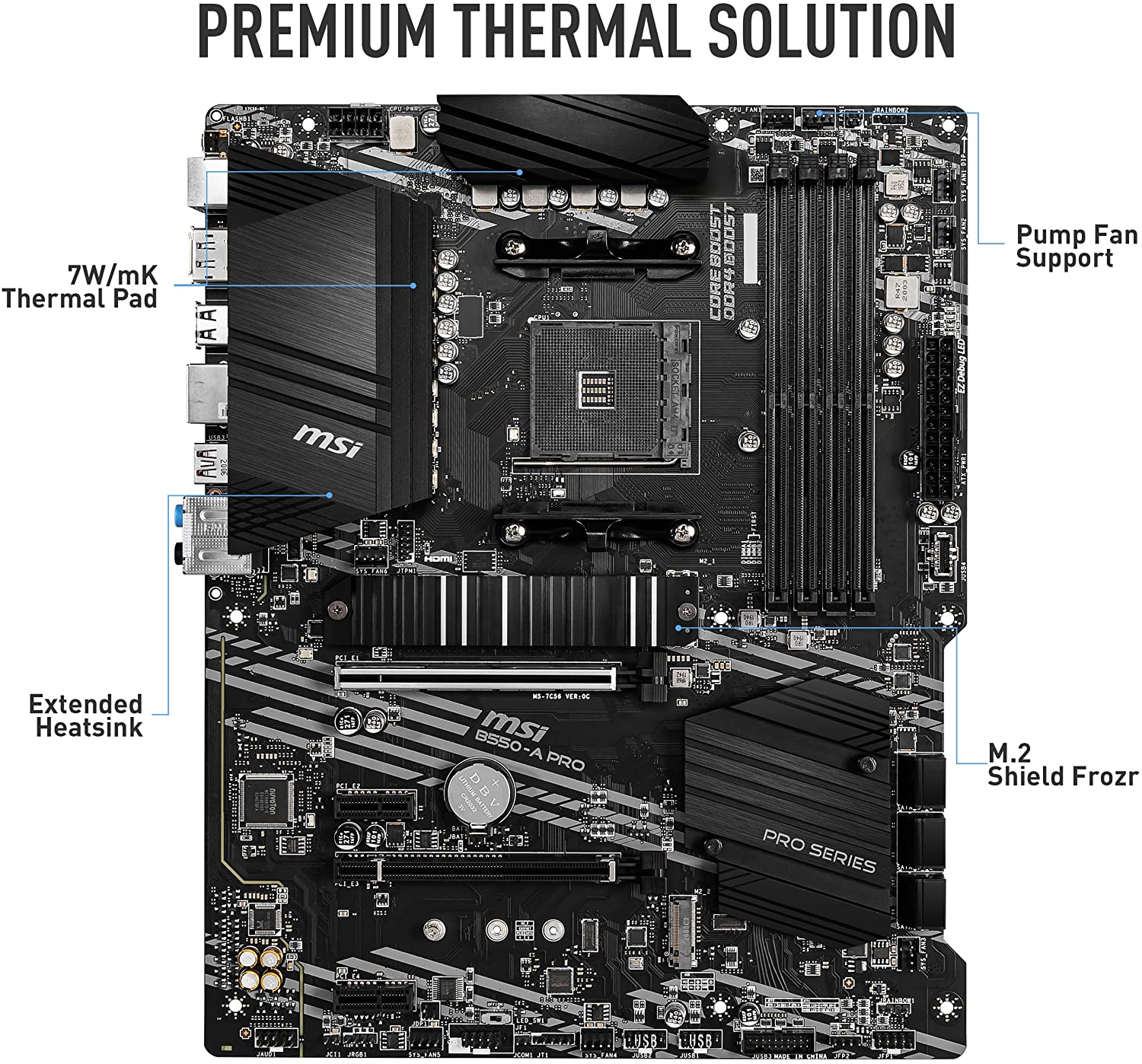 Материнська плата MSI B550-A Pro s-AM4 ATX 4xDDR4, фото №2