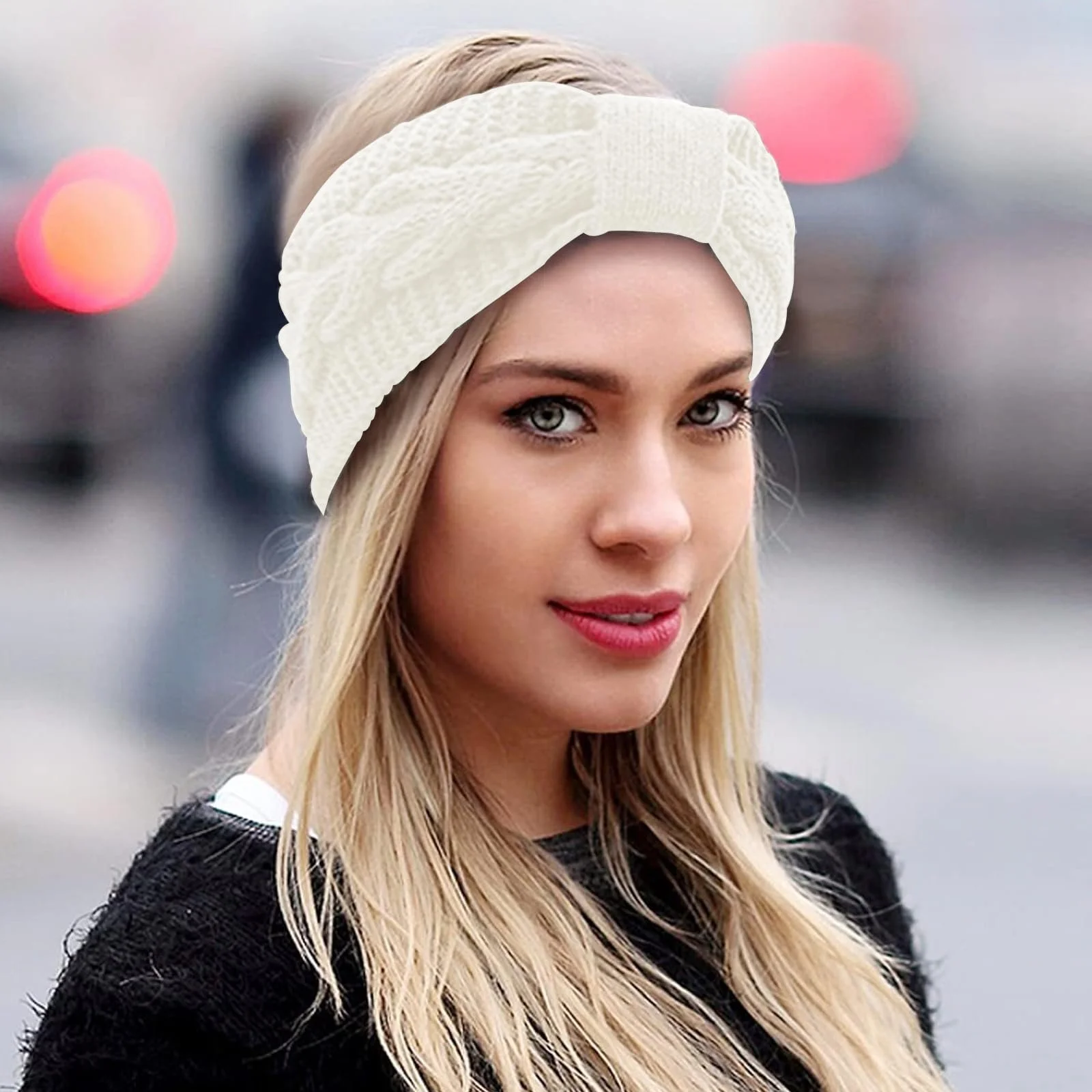 В'язана Пов'язка на Голову Жіноча Еластична Зимова, фото №5