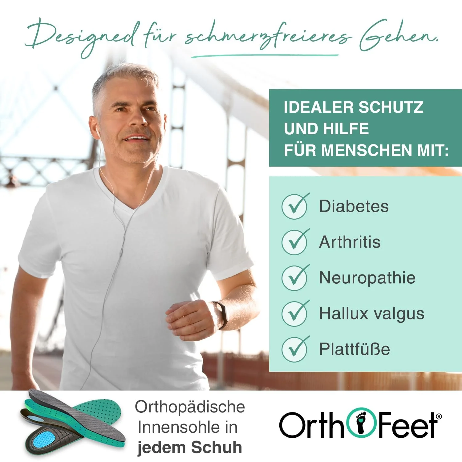 Ортопедичні сліпони Orthofeet Tilos чоловічі, фото №3 Ортопедичні сліпони Orthofeet Tilos чоловічі, фото №3