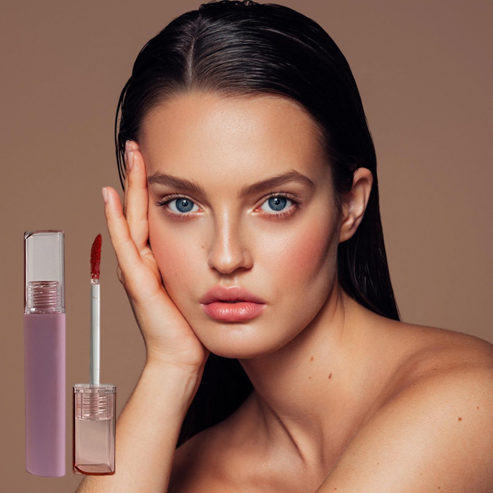 Блеск Anloximt для губ Long-lasting липкий увлажняющий матовый, фото №3