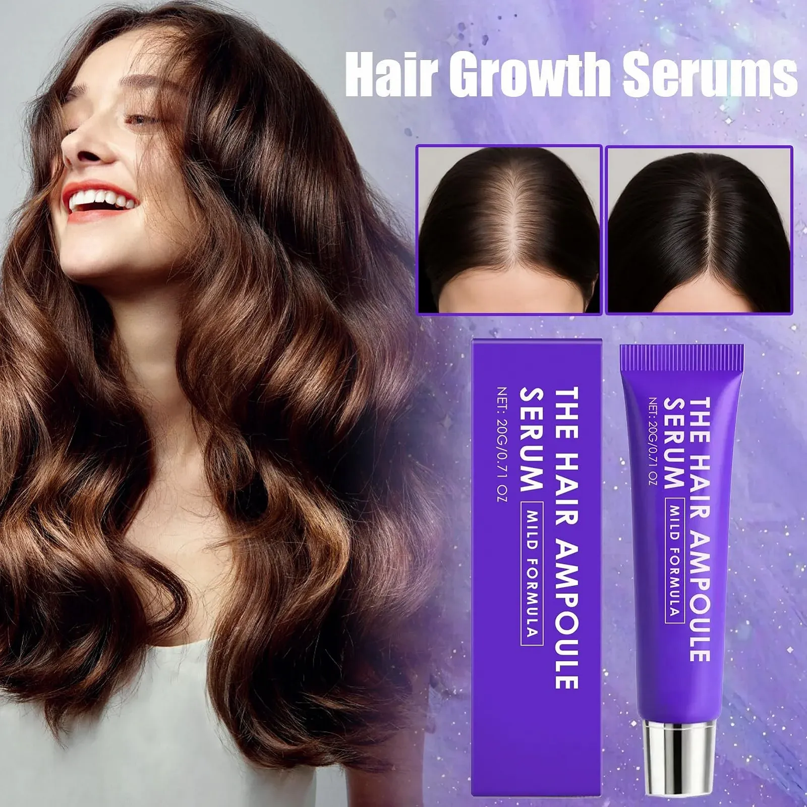 Роликовий засіб для росту волосся Chaies, Натуральна олія для росту волосся для густого волосся 30 мл, фото №2