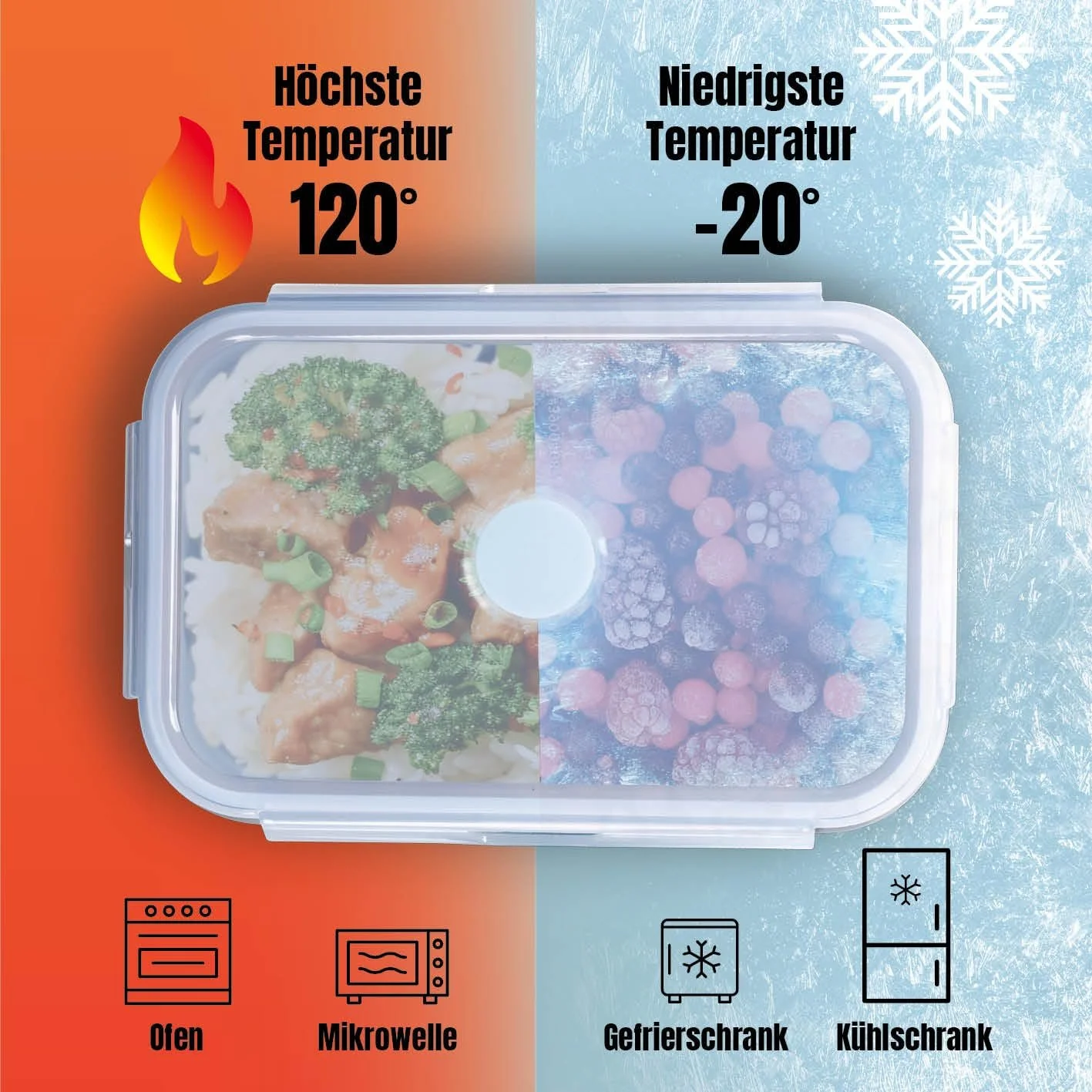 Контейнери для зберігання їжі GOURMETmaxx Klick-it Set of 4 Foldable BPA-Free, фото №5