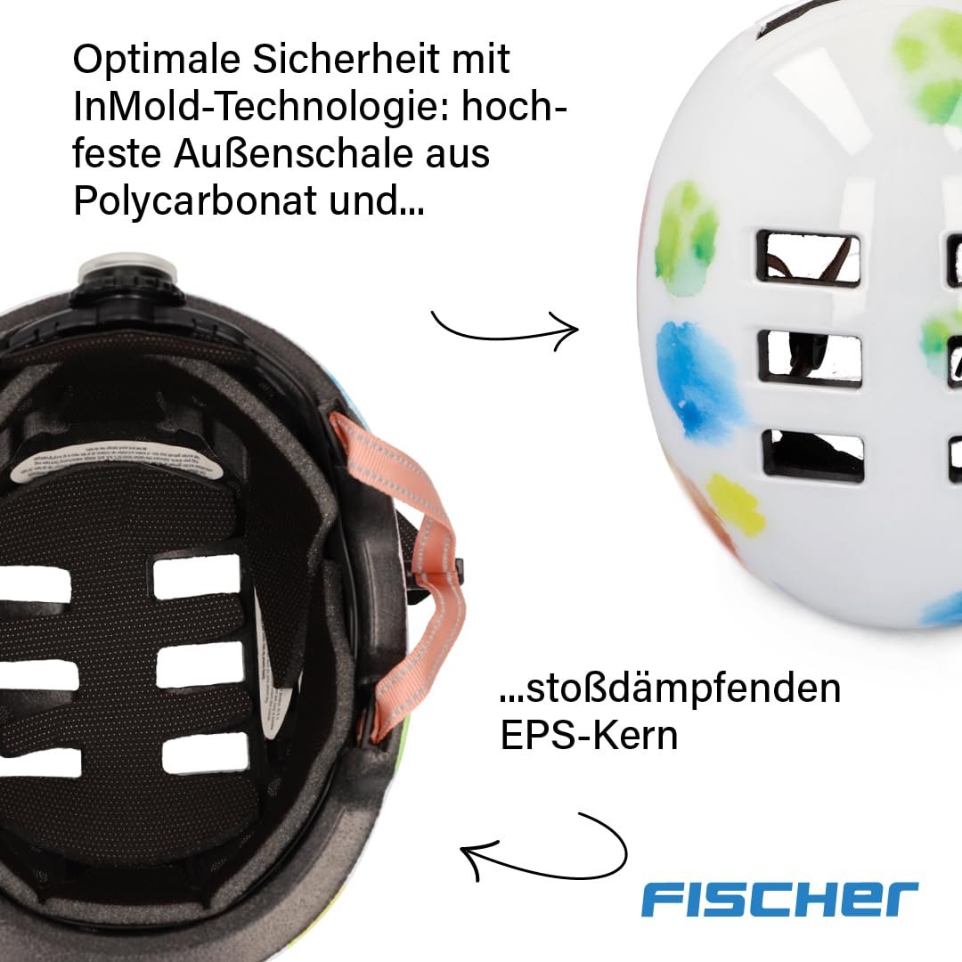 Шлем FISCHER BMX Kids Dirt Bike Plus с интегрированным LED задним фонарем, фото №5
