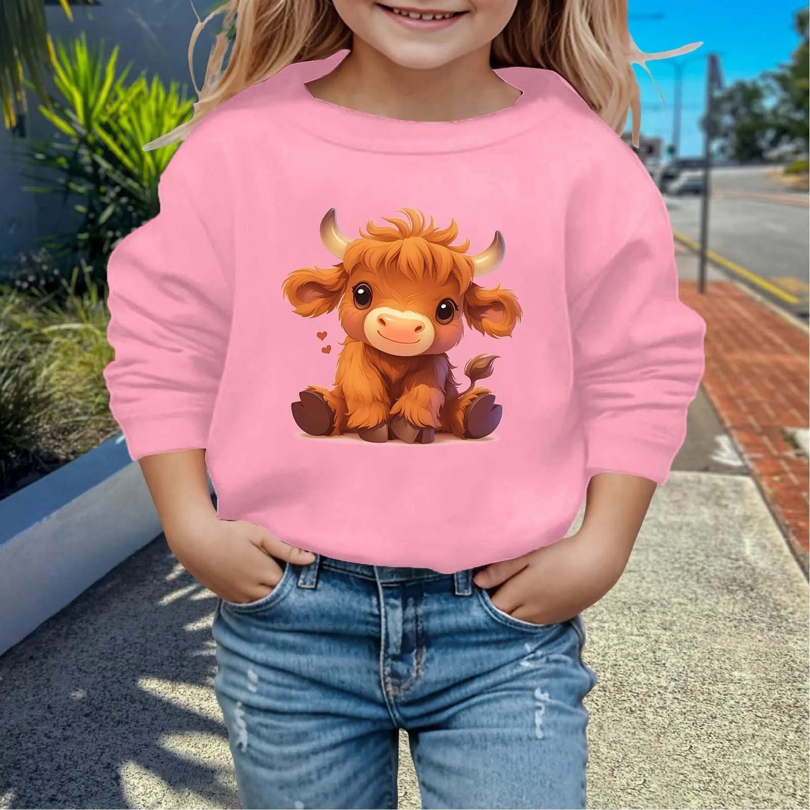 Толстовка для дівчинки з принтом, фото №3