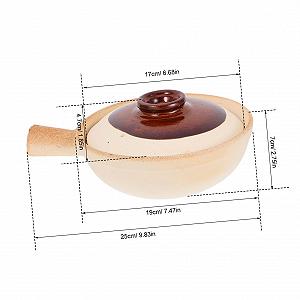 Горшок Gatuida керамический терракотовый без крышки для духовки и плиты synthetic.ua - Фото 1