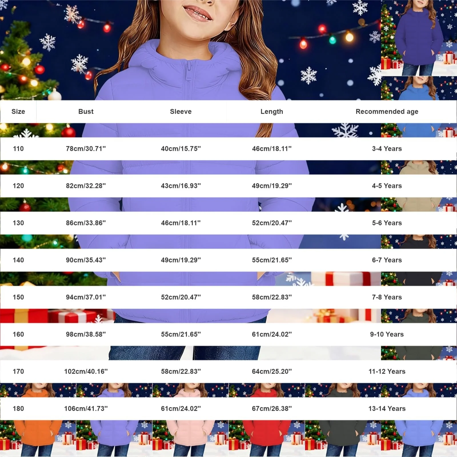 Дитяча зимова куртка Generisch Легка водовідштовхувальна, фото №7