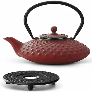 Чайник-заварник Bredemeijer Чавунний 800 мл Червоний - Фото 1