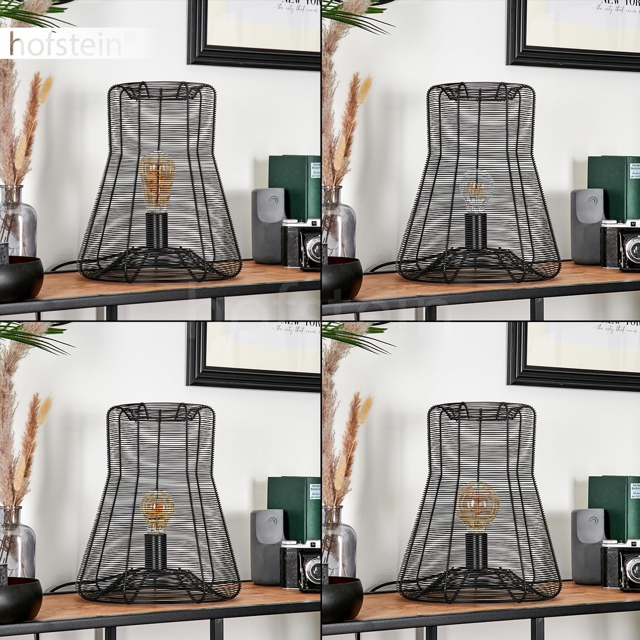 Настільна лампа Oravi E27 33.5 см Black, фото №3