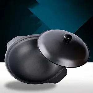 Каструля для рису чавунна з кришкою термостійка глазурована 1 шт synthetic.ua - Фото 1