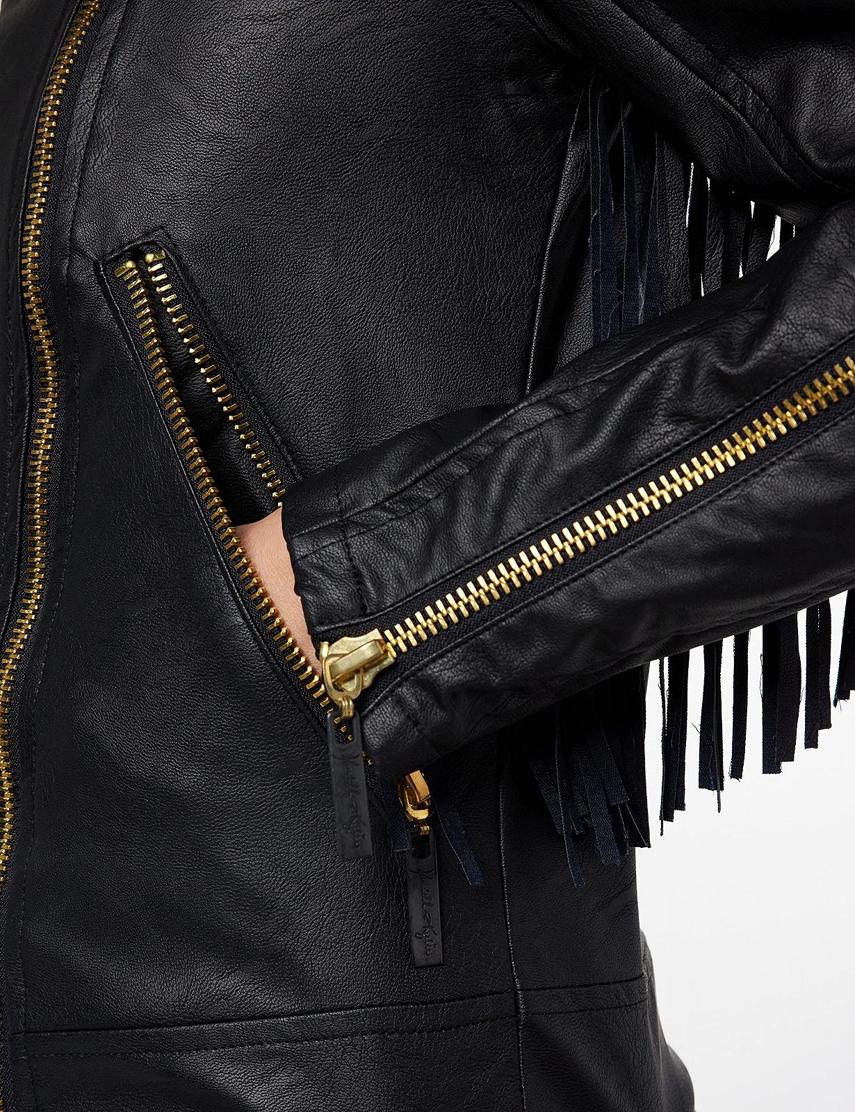 Кожаная Куртка KENDALL & KYLIE K&K W VGN KKW3716104 XS, черная, фото №4