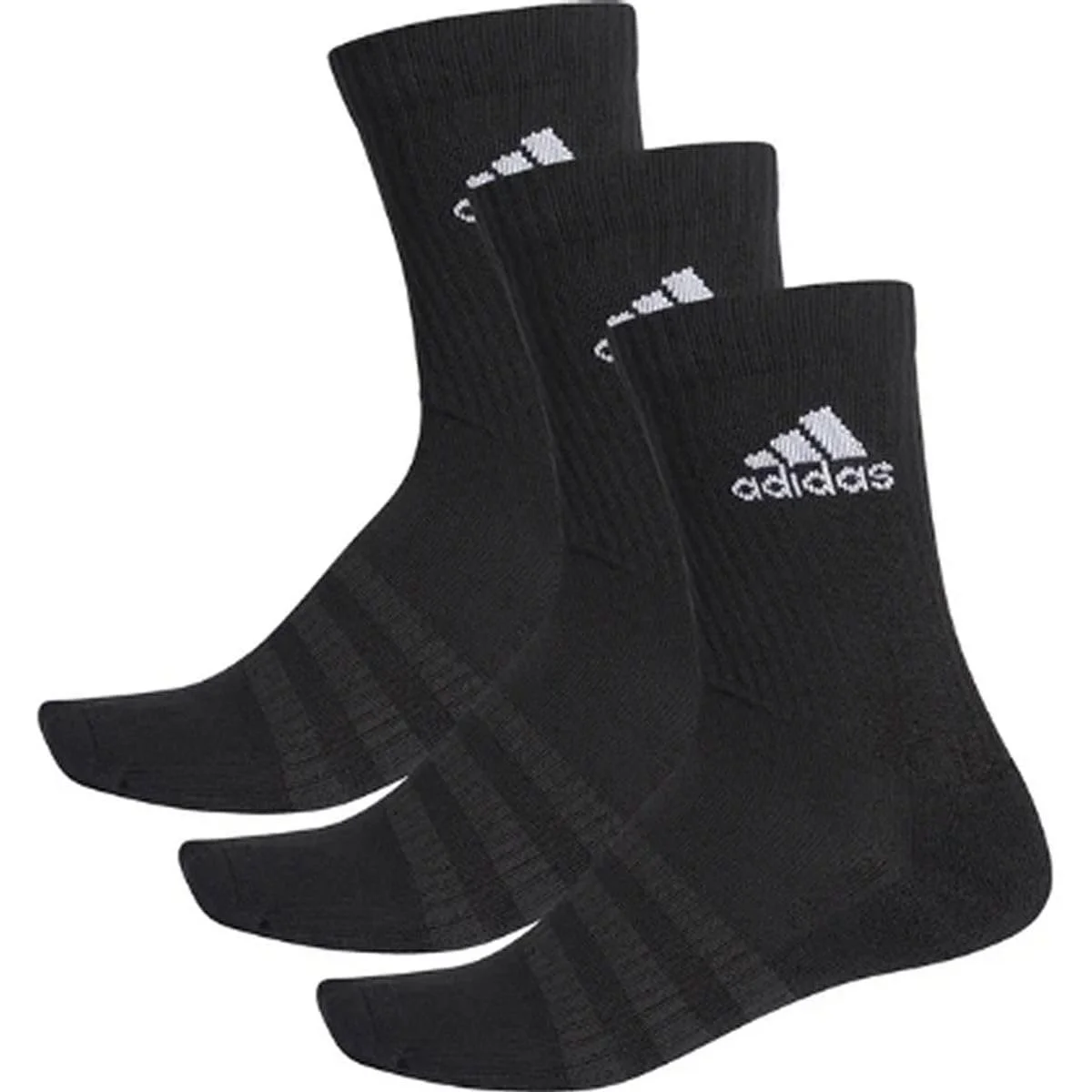 Шкарпетки Adidas 3S Performance Crew C Унісекс, 3 пари, чорний, 43-46, фото №1