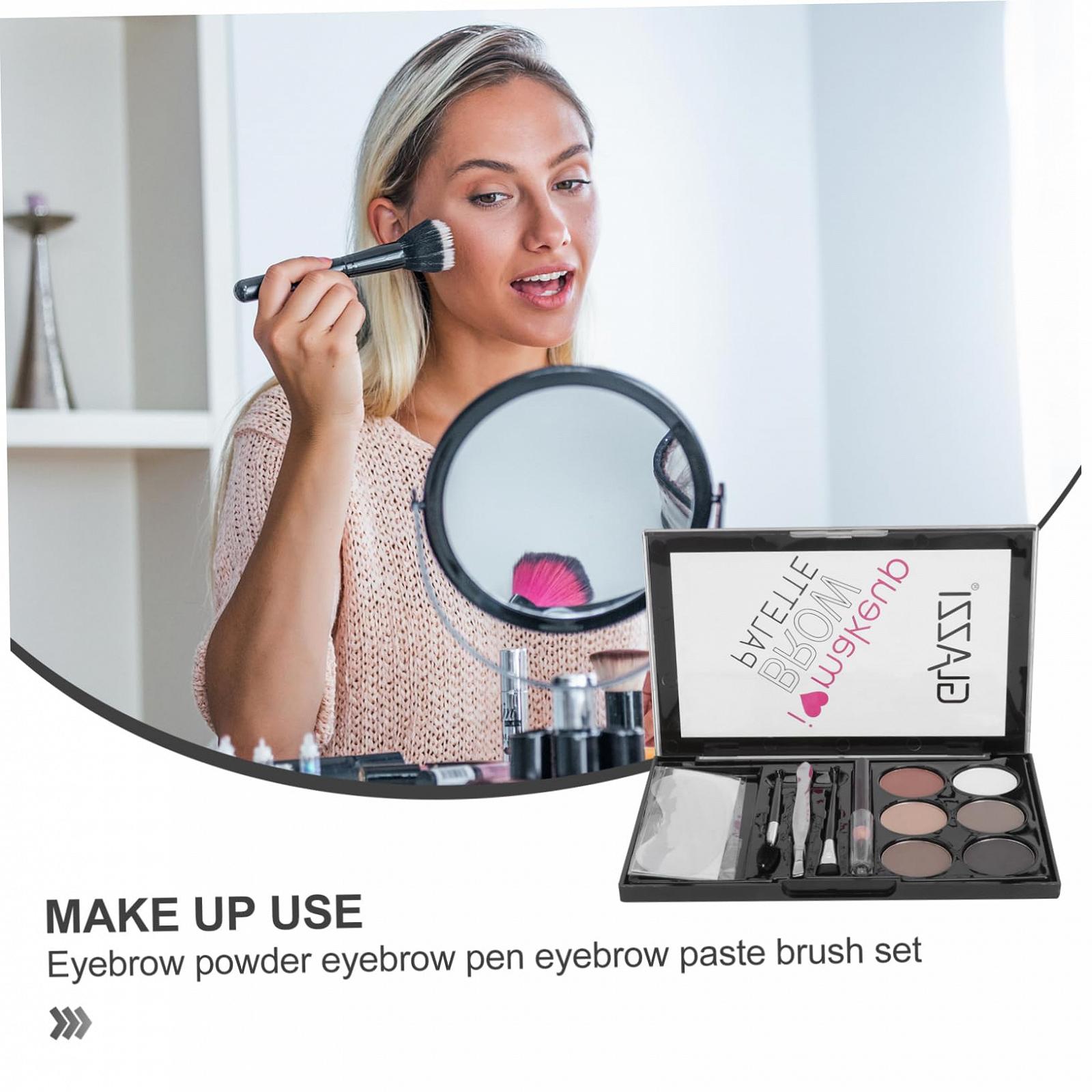 Щітка FOMIYES для брів 4 набори пудра стійка до поту для макіяжу брів олівець, фото №3