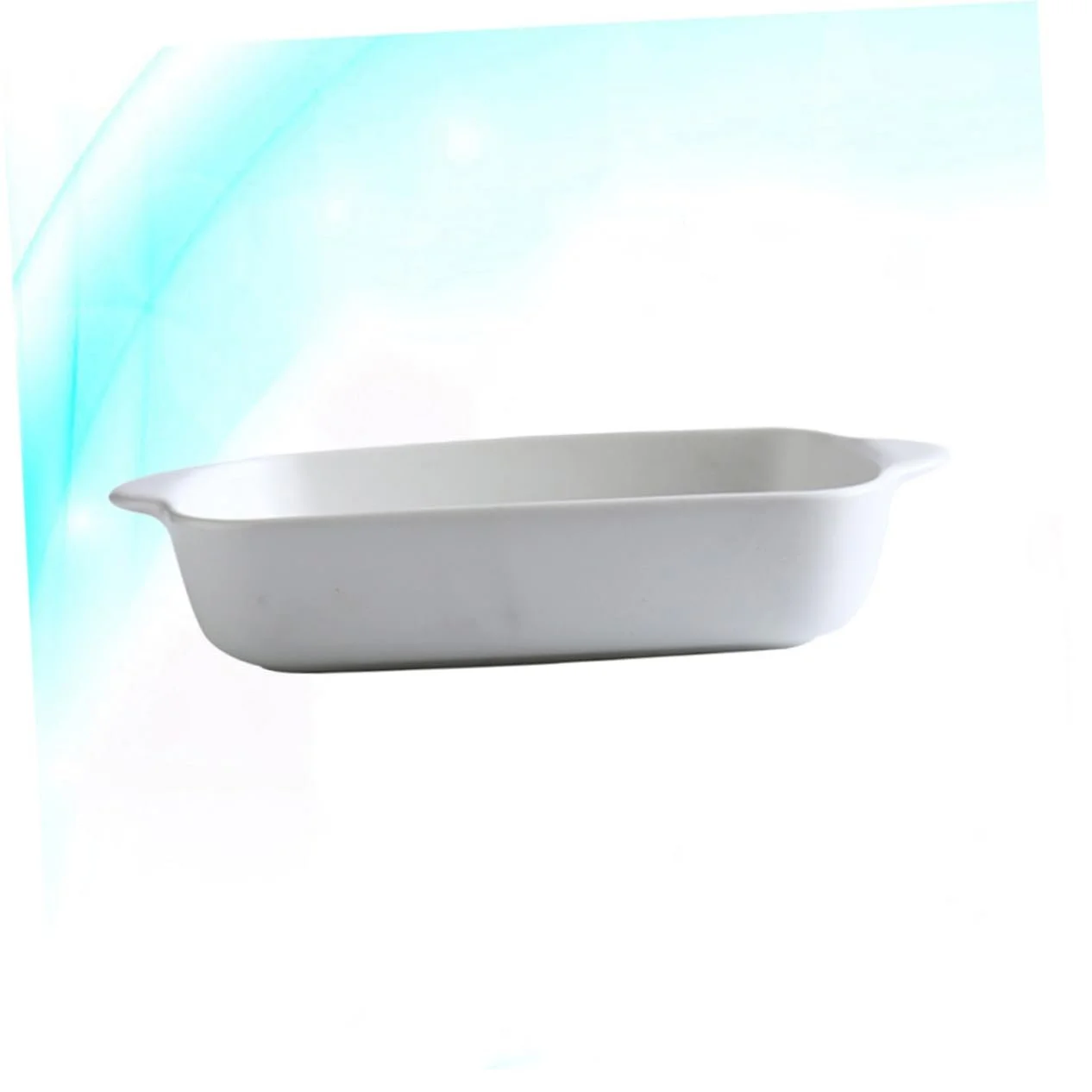 Форма для запекания Garneck фарфоровая прямоугольная белая с ручками, фото №6