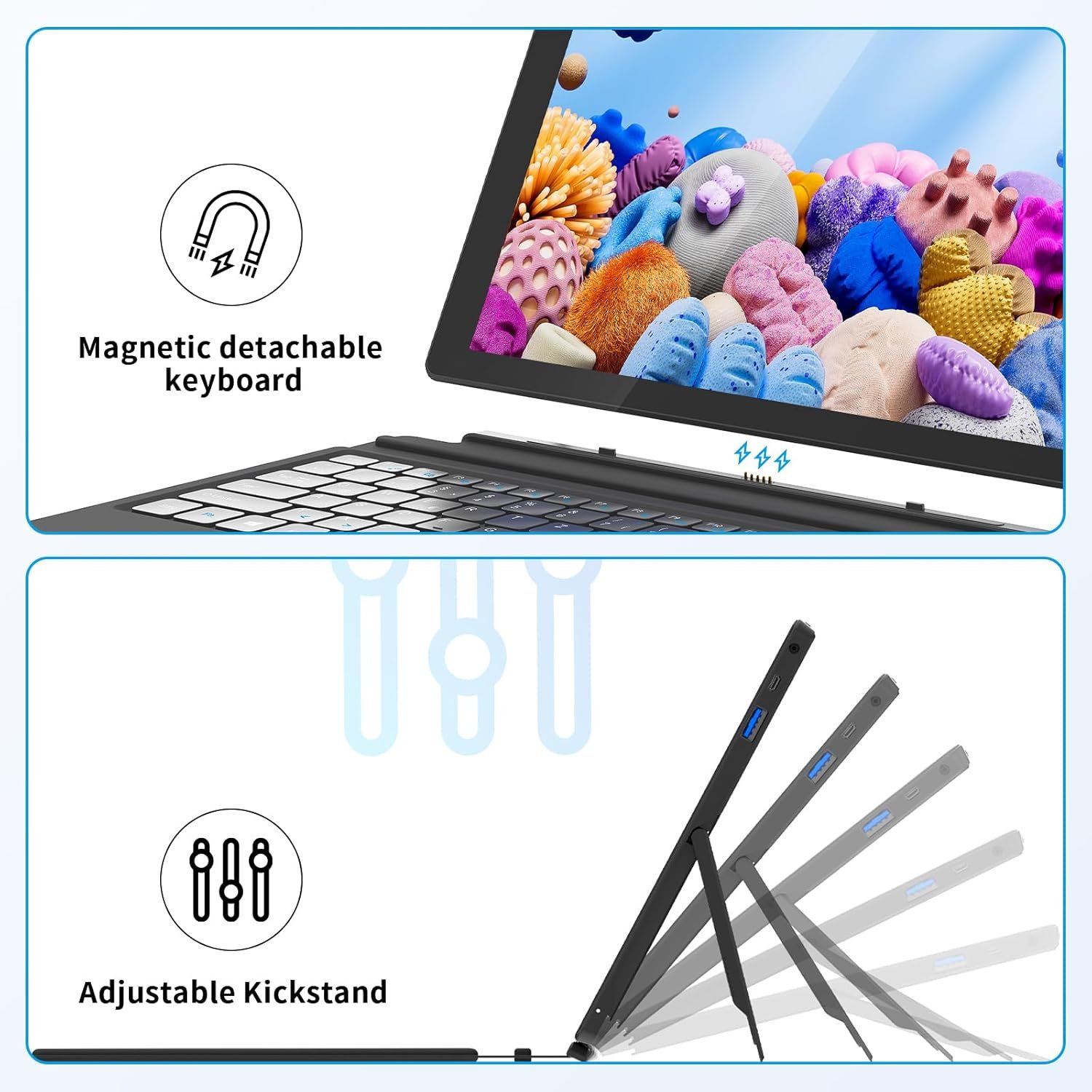 Планшет 10.1" Awow AiBook 10 8/256Gb 4 ядра Windows 11 6500 mAh Черный, фото №5