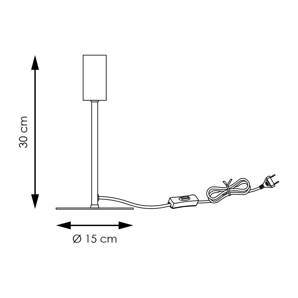 Настільна лампа Home Sweet Home Sola Industrial 15/15/30 см металева E27 Black, фото №6