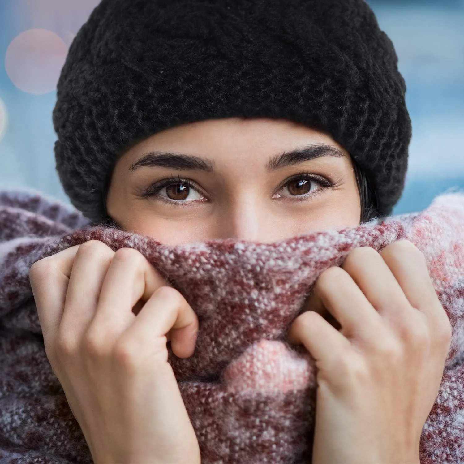 Зимова пов'язка на голову, в'язана вовняна, фото №6