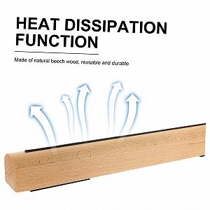 Подставка для ноутбука деревянная Happyyami регулируемая, натуральное дерево, элегантный дизайн, компактная для офиса и дома synthetic.ua - Фото 1