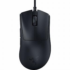 Мышь Razer DeathAdder V3 Esports Эргономичная (сверхлегкая конструкция 59 г, оптический сенсор 30K, оптический переключатель Gen-3, технология HyperPolling 8000 Гц, кабель Speedflex) Черный - Фото 1