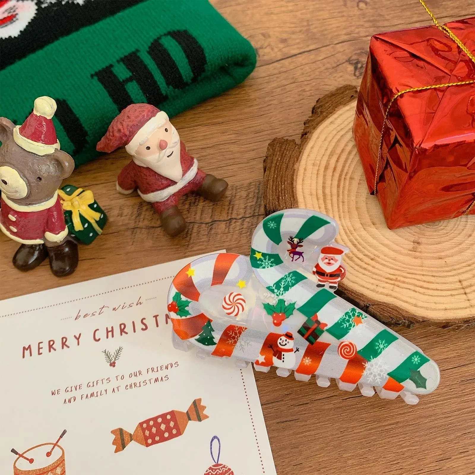 Краб для волосся Різдвяний, фото №3 Краб для волосся Різдвяний, фото №3