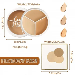 Консилер Палетка для макіяжу, Триколірний консилер для макіяжу, Змішувані кольори synthetic.ua - Фото 1