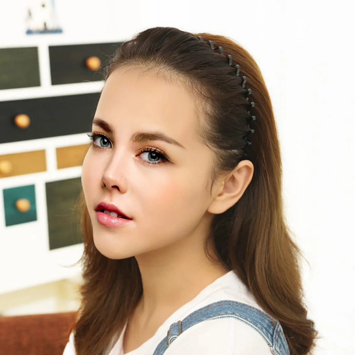 Унісекс металева хвиляста Обруч на голову, фото №6