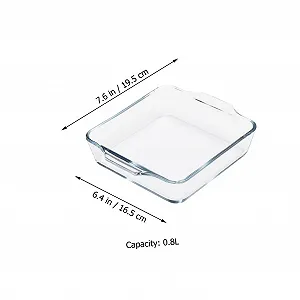 Форма для запекания жаростойкая овальная стеклянная с двойными ручками synthetic.ua - Фото 1