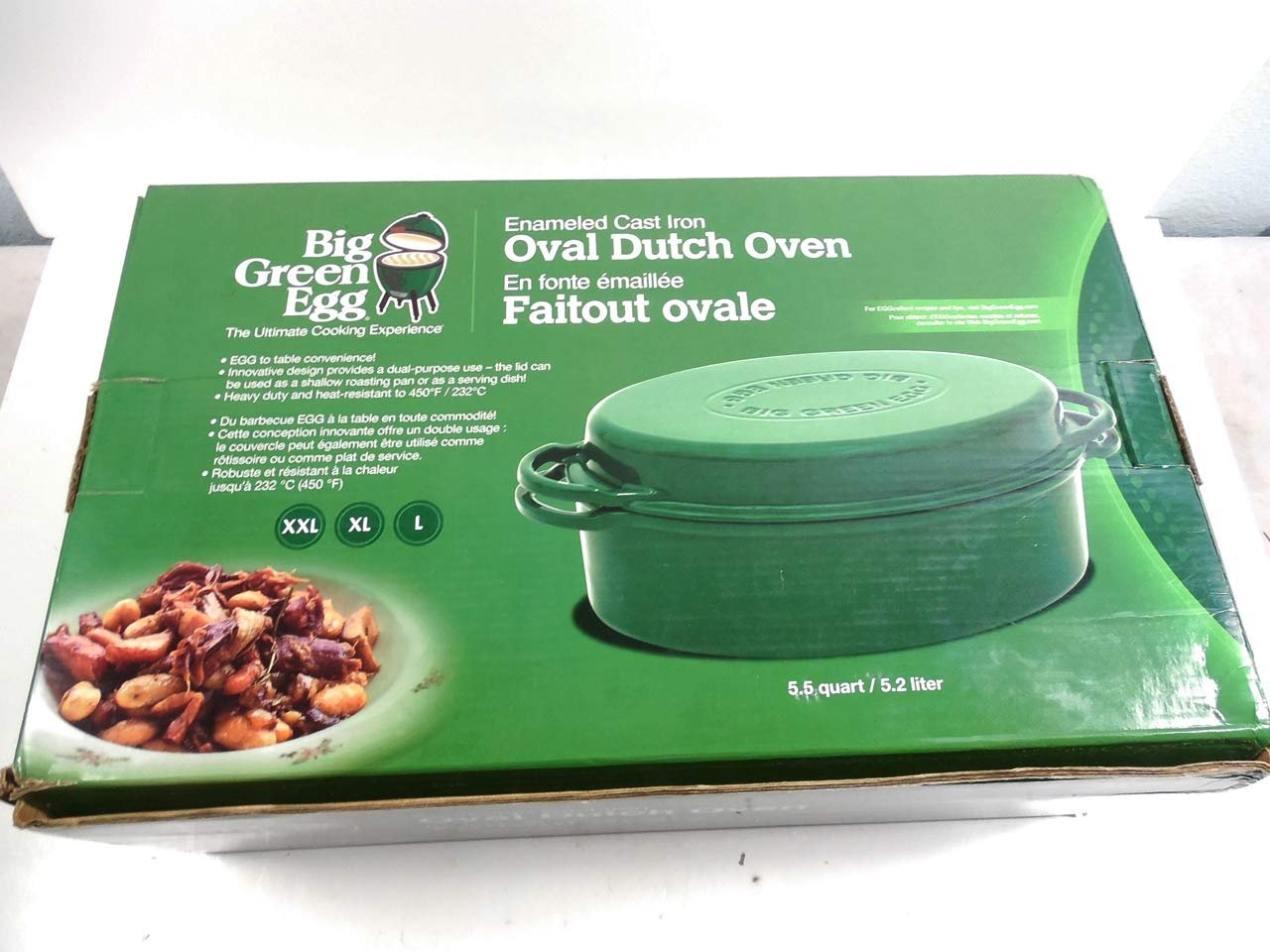 Гусятниця Big Green Egg Dutch Oven Овальна 5.2 л Зелена, фото №4