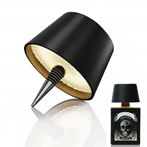 Насадка-лампа для пляшки MU LIN LED акумуляторна IP54 Чорна - Фото 1