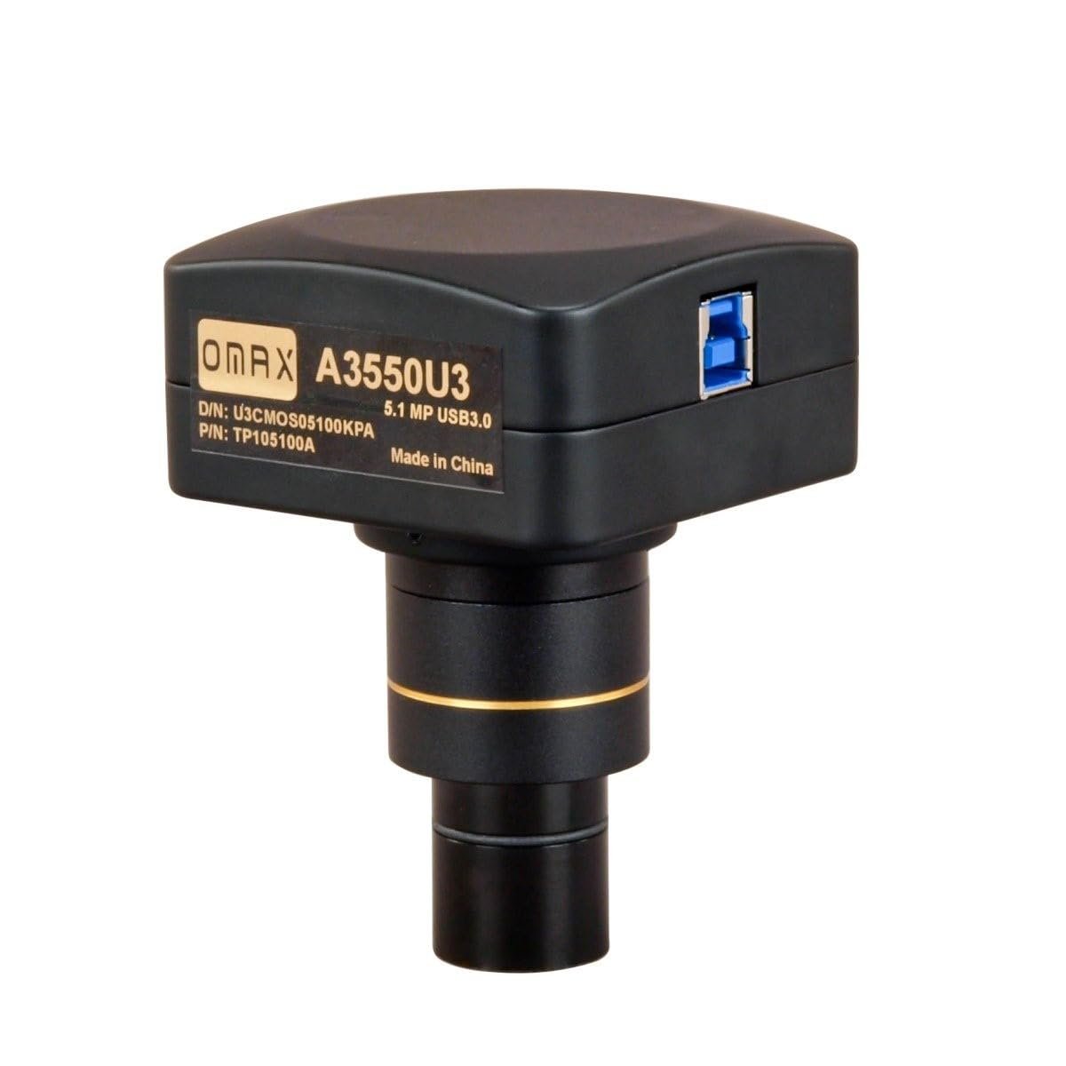 Камера для микроскопа OMAX AmScope A3550U3 5MP USB3.0 с калибровочными слайдами 0.01 мм, фото №1