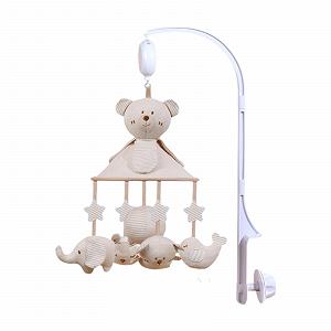 Игрушка Fenteer Baby Mobile с погремушками и музыкальным блоком для подарка с 12 песнями - Фото 1