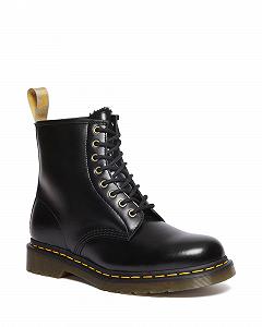 Ботинки Dr. Martens 1460 Vegan Crushed Velvet, черные - Фото 1