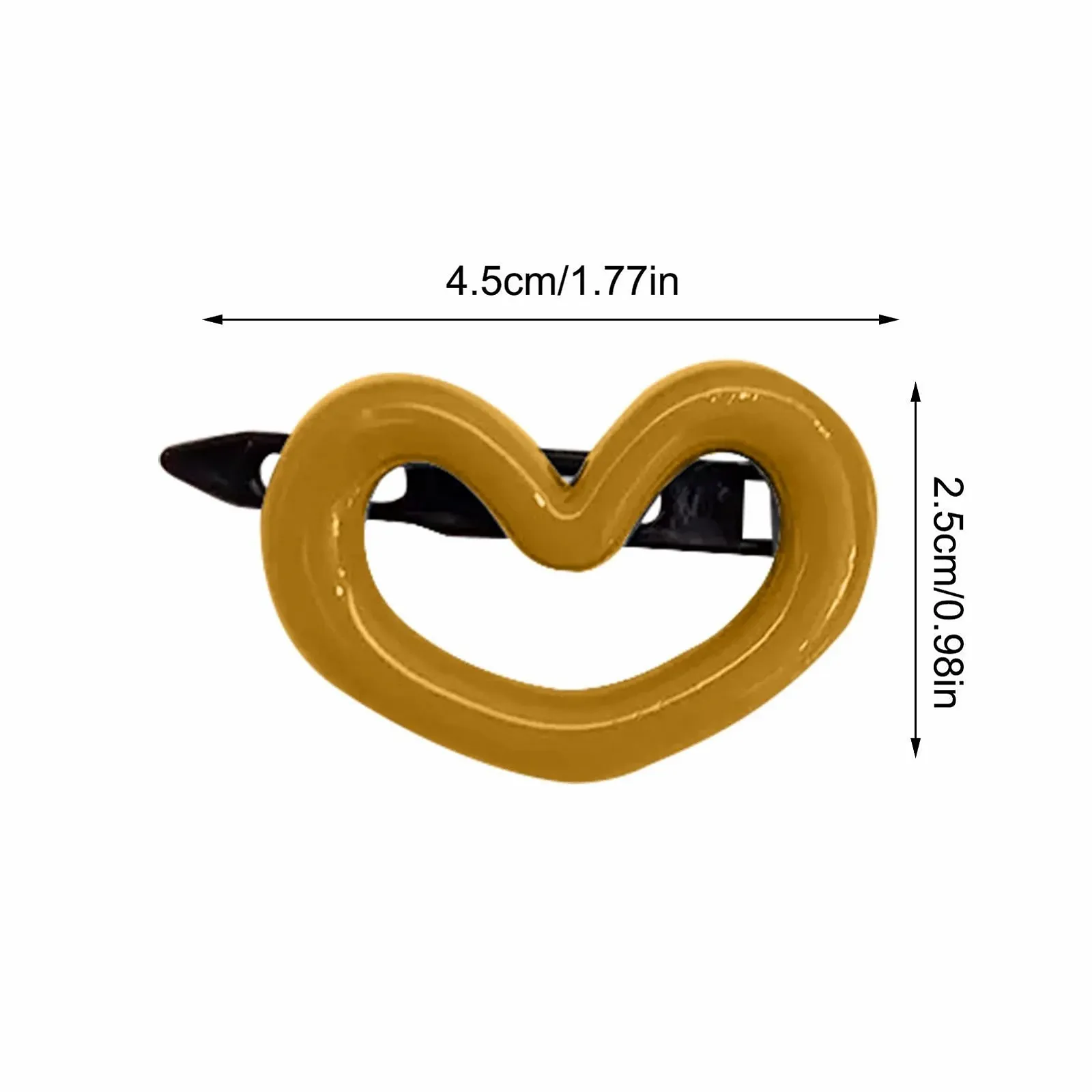 Заколка-краб Bexdug Серии Morandi В форме сердца Разных цветов, фото №4