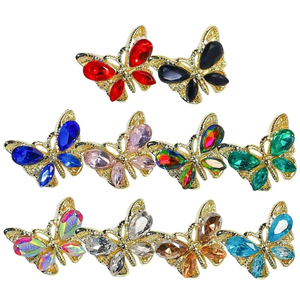 Украшения для ногтей FRCOLOR 30 штук, украшения для ногтей, ювелирные изделия для ногтей, стразы для ногтей, акриловые ногти со стразами, смола 3D маникюр, фото №2